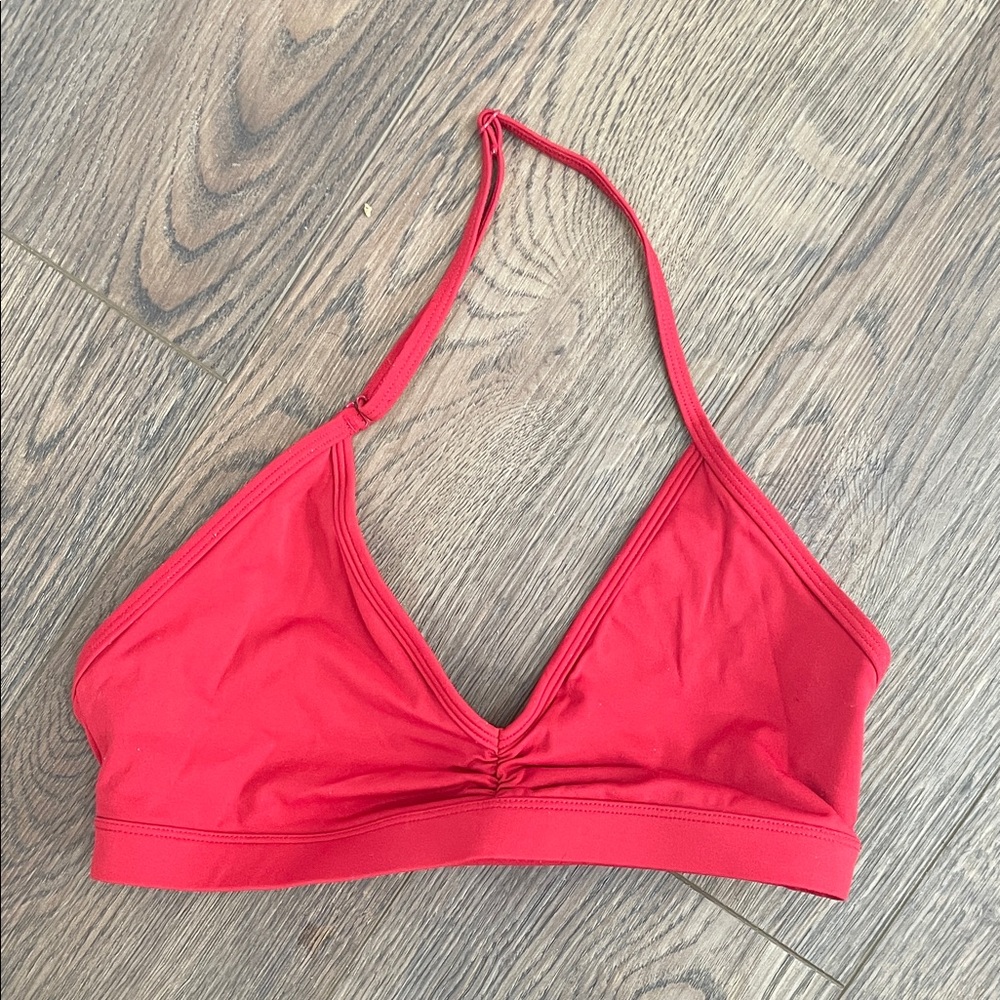 Red Women's Halter Bralette